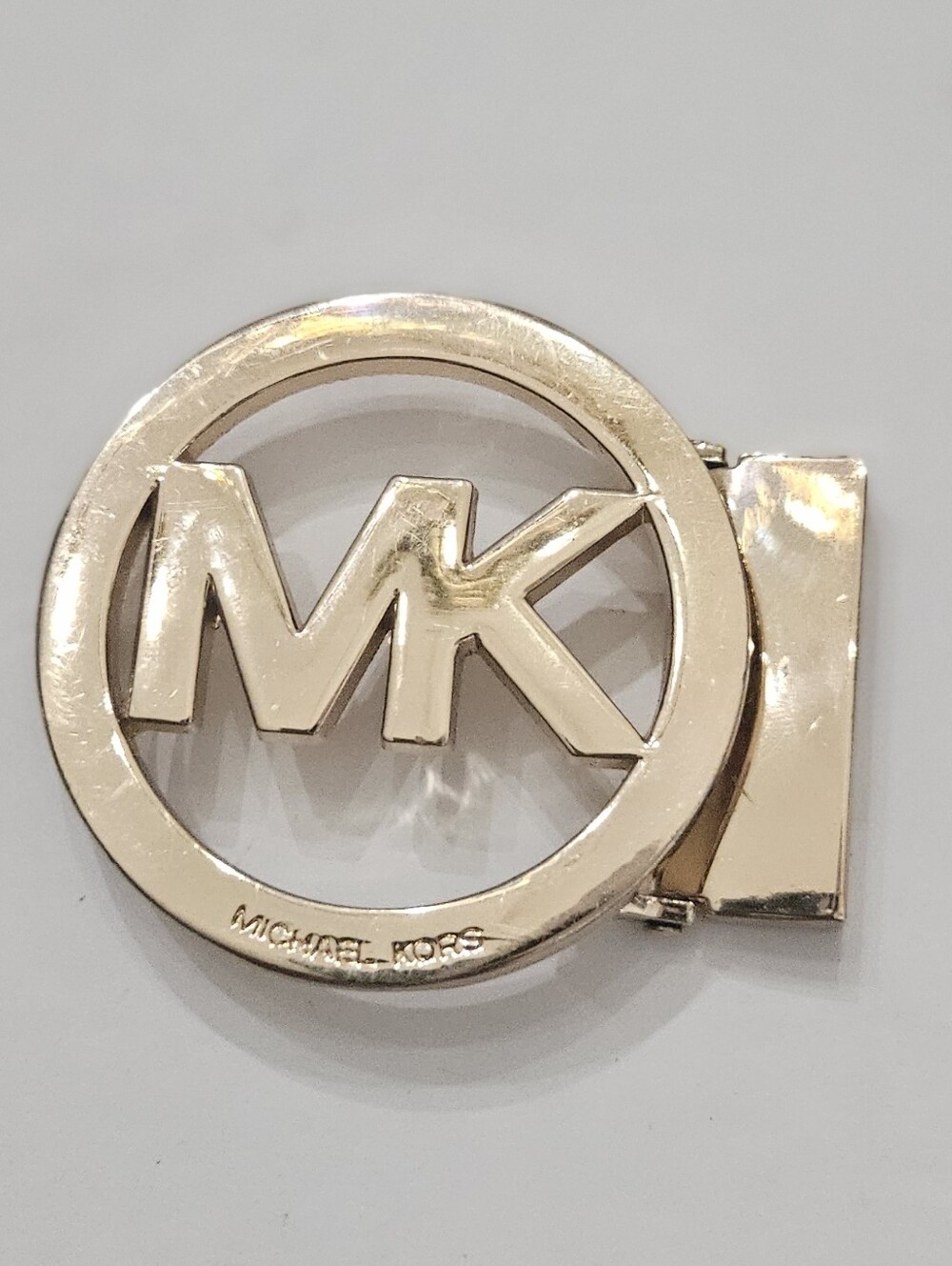 Michael Kors Gold-Tone Round MK Circle Logo Replacement Belt Buckle